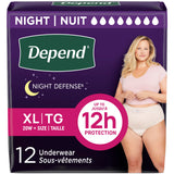 Night Defense® Adult Incontinence Underwear for Women - XL