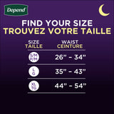 Night Defense® Adult Incontinence Underwear for Men - L