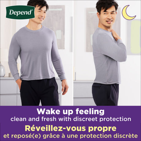Night Defense® Adult Incontinence Underwear for Men - L