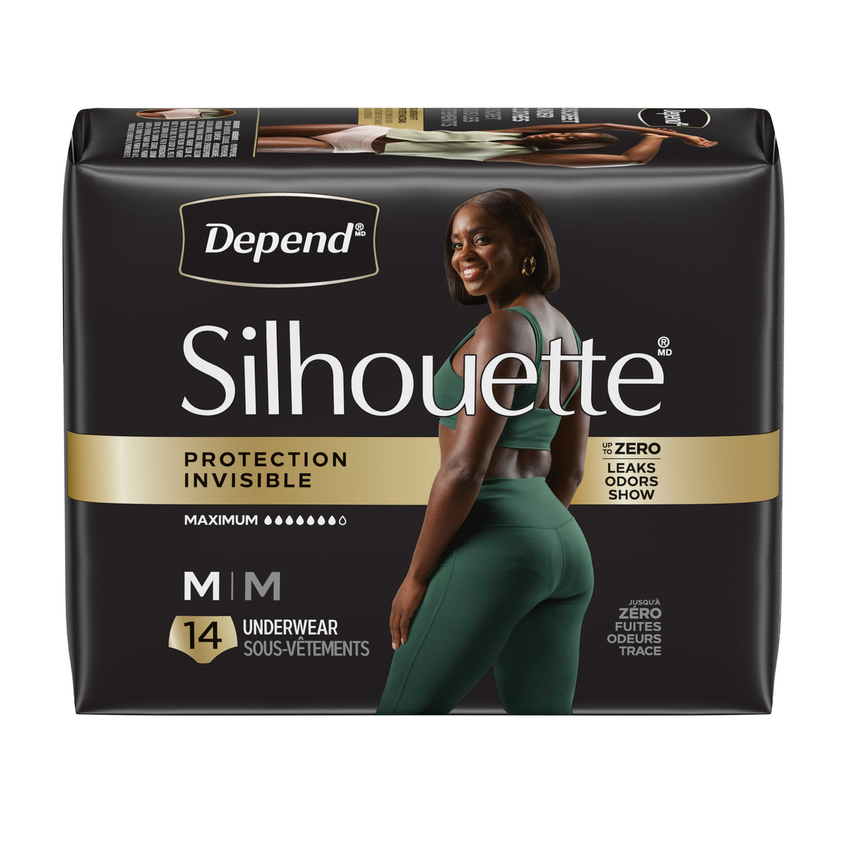 Silhouette® Adult Incontinence Underwear for Women - M / 14