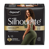 Silhouette® Adult Incontinence Underwear for Women - L / 12