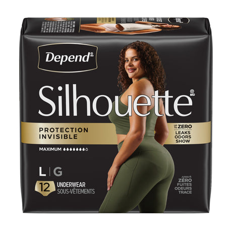 Silhouette® Adult Incontinence Underwear for Women - L / 12