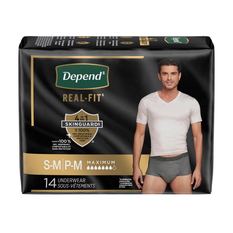 Real Fit® Incontinence Underwear for Men - S / M / 14