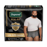 Real Fit® Incontinence Underwear for Men - L / XL / 12