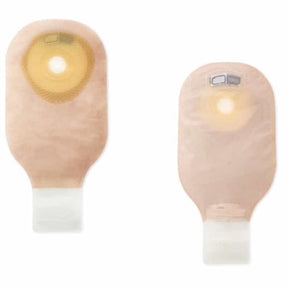 HOL 88740 | One-Piece Pouching System Beige with Flat Skin Barrier SoftFlex and Drainable Pouch Lock 'n Roll Closure with filter- 40 mm and 7" (20/box)