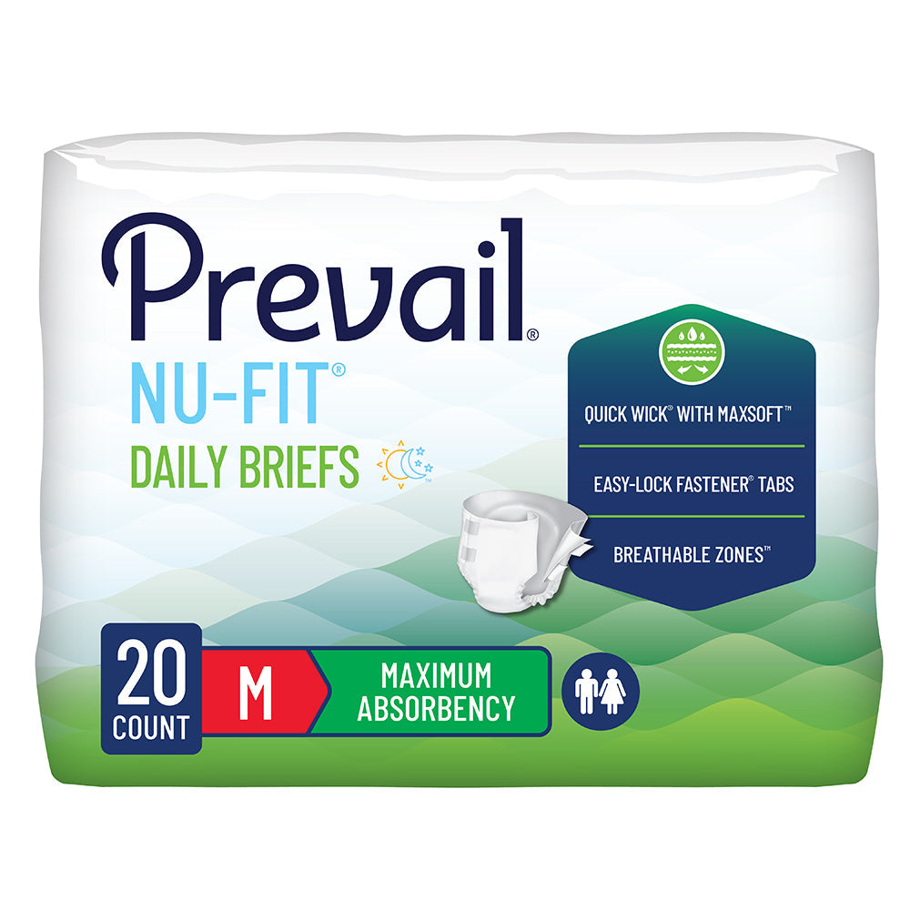 Prevail® NU-FIT® Adult Briefs - Maximum Absorbency