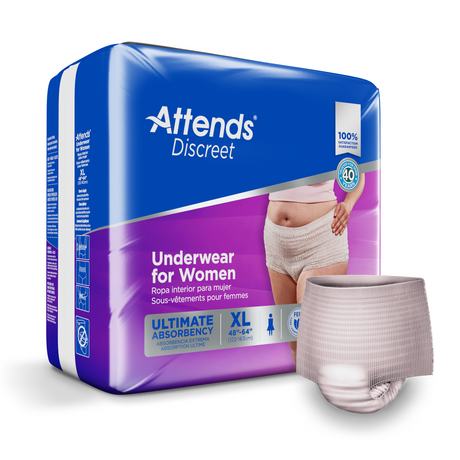 Attends Discreet Women's Underwear - Extra Large