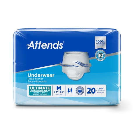 Attends Underwear Ultimate Absorbency - Medium