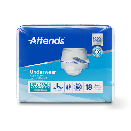 Attends Underwear Ultimate Absorbency - Large