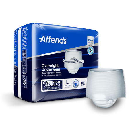 Attends Overnight Underwear - Large