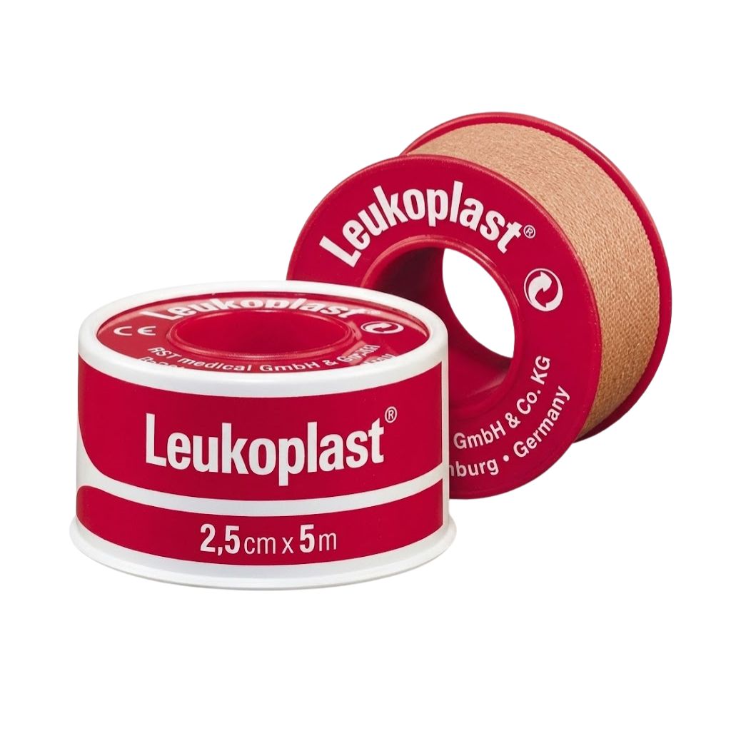 Leukoplast Sleek Zinc Oxide Plastic Waterproof Tape 2.5Cm X 3M - 2.5cm / 3m