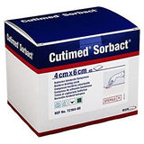 Cutimed Sorbact Antimicrobial Dressing W/Bacteria Binding Action 4cm X6cm - Box Of 5 - 4×6cm / 4cm