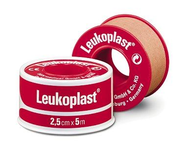 Leukoplast Sleek Zinc Oxide Plastic Waterproof Tape 2.5Cm X 3M - 2.5cm / 3m
