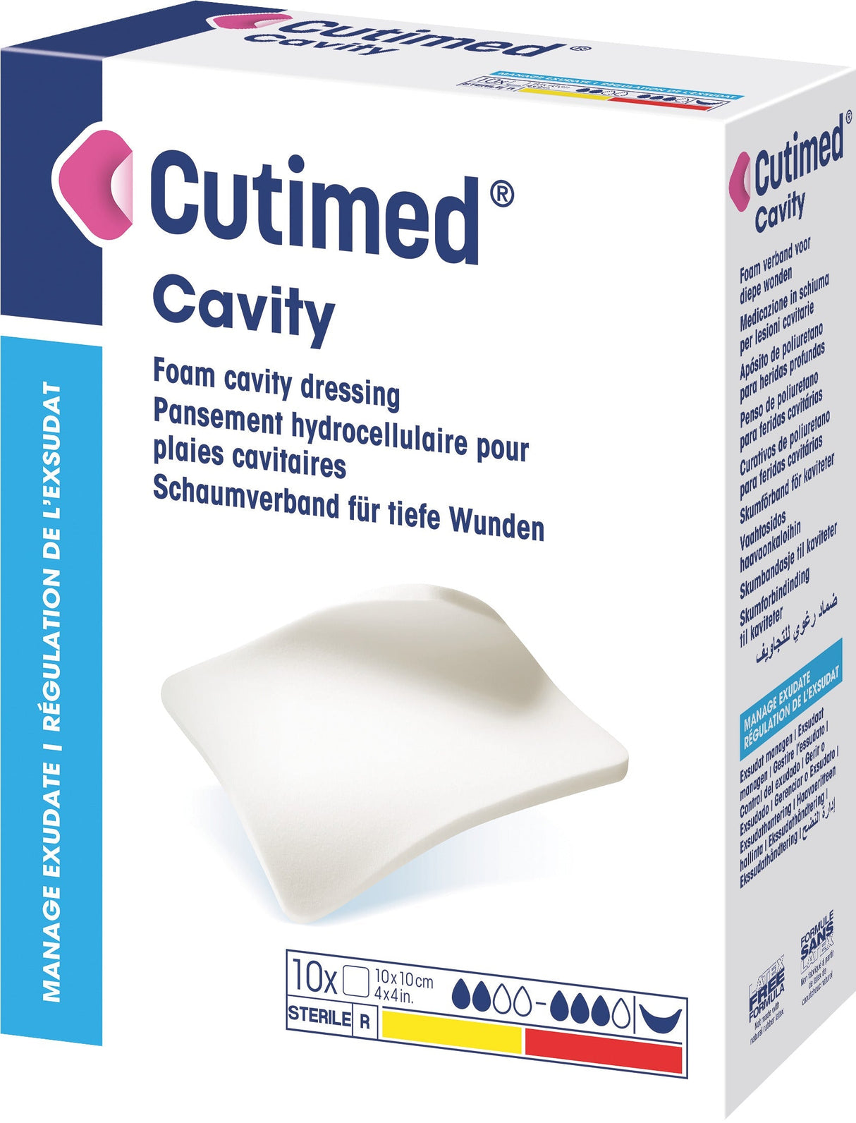 BX/5 CUTIMED CAVITY ABSORBANT FOAM DRESSING FOR DEEP WOUNDS 15CM X 15CM - 15×15cm / 15cm