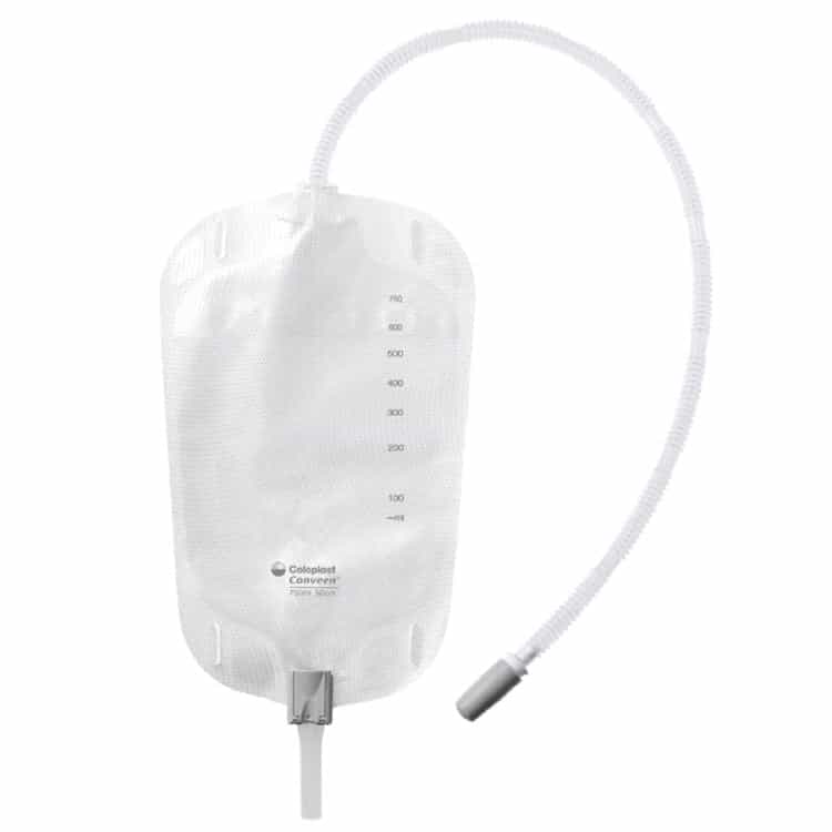 COL 5167 | Conveen Security+ leg bag - Clamp outlet - 750ml - 1 unit