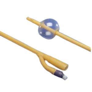 BX/5 CYSTO-CARE TIEMANN COUDE SILICONE FOLEY CATHETER, SIZE 18FR 15CC BALLOON - 15CC / 18Fr