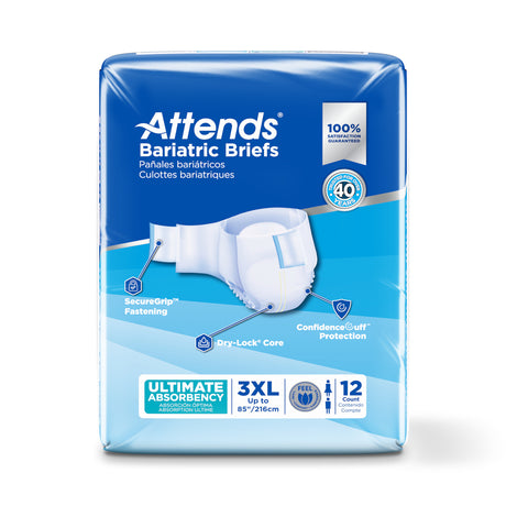 Attends Bariatric Briefs - 3XL