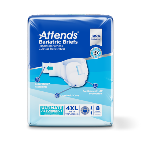 Attends Bariatric Briefs - 4XL