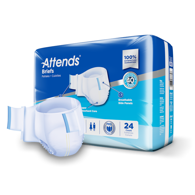 Attends Briefs Maximum Absorbency - Medium
