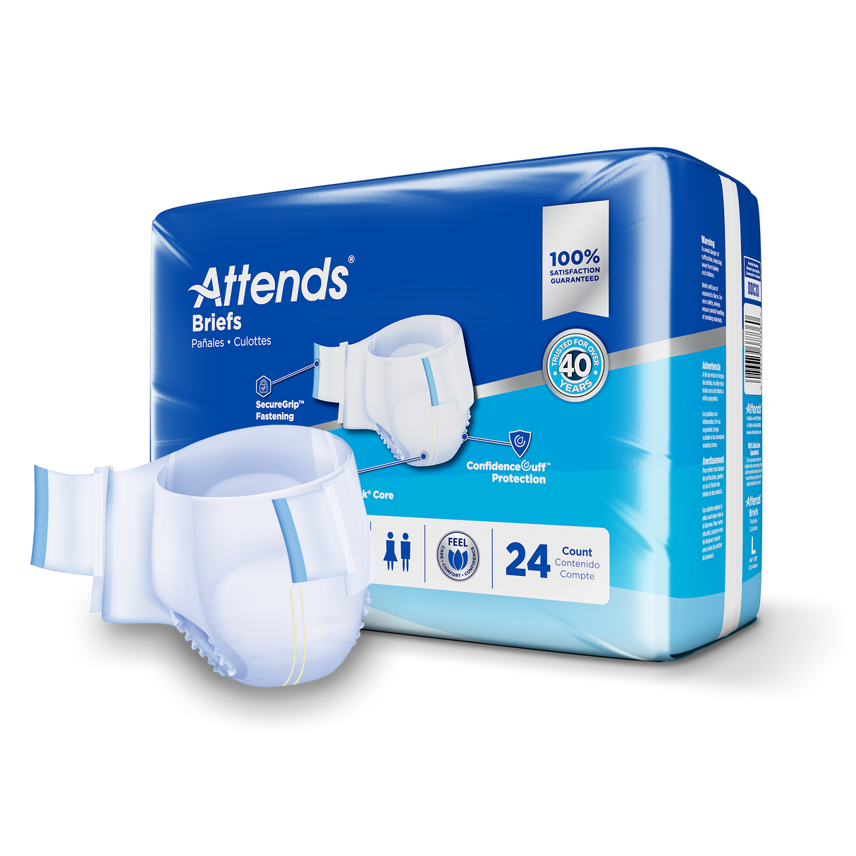 Attends Briefs Ultimate Absorbency - Large