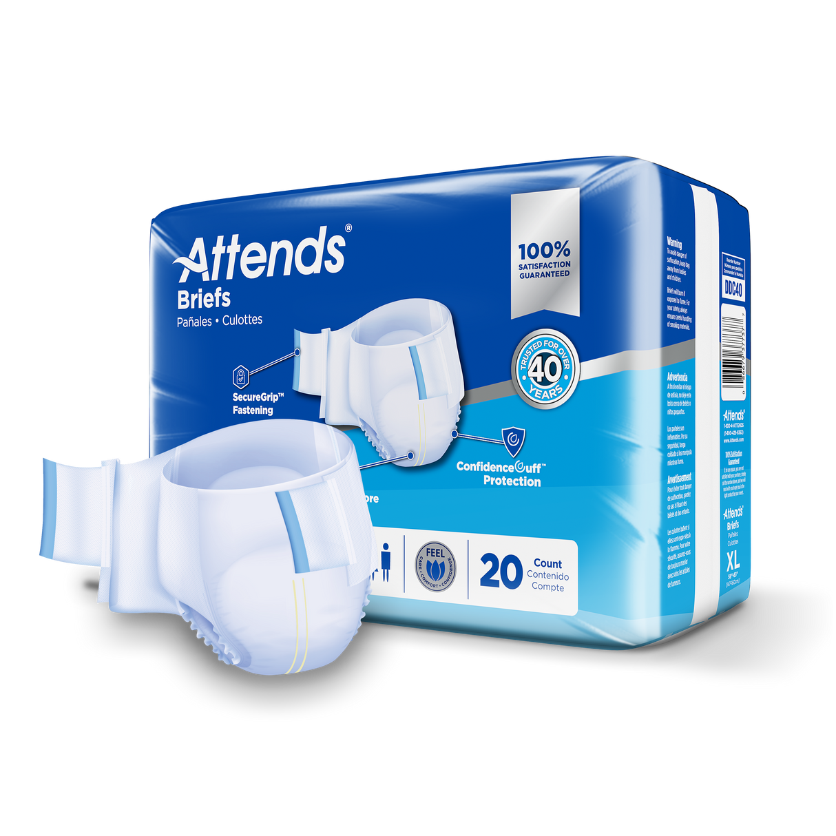 Attends Briefs Ultimate Absorbency - Extra Large