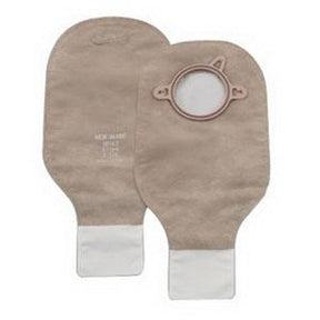 HOL 18142 BX/10 NEW IMAGE CLAMP CLOSURE 12" DRAINABLE BEIGE POUCH, 1 3/4" FLANGE WITH FILTER