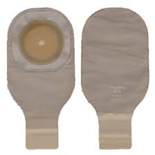 HOL 8663 BX/5 PREMIER 1-PIECE SOFT CONVEX DRAINABLE POUCH W/ FILTER, PRE-CUT 1 1/8IN, BEIGE