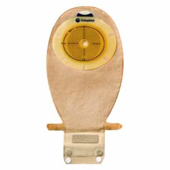 COL 15522 | SenSura Flat MAXI 1-Piece Drainable Pouch, Pre-cut 25 mm - Transparent with filter (10/box) - 25mm