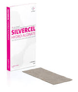 BX/10 SILVERCEL HYDRO-ALGINATE ANTIMICROBIAL DRESSING WITH SILVER 5CM X 5CM - 10×20cm / 10cm