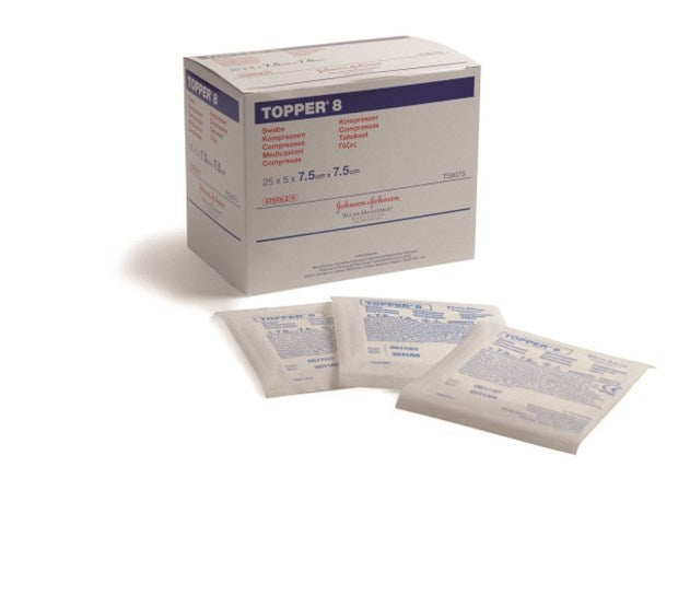 Topper 8 Swabs (4 PLY Sterile) 10cm X 20cm — 10×20cm / 10cm