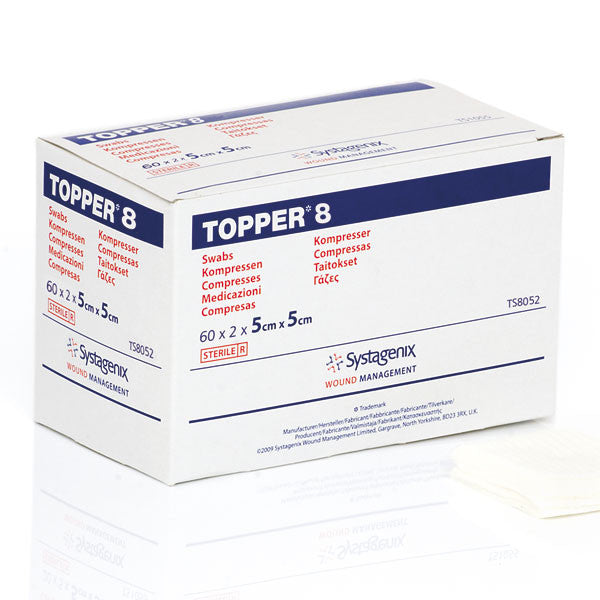 JNJ TS8052 BX120 SPONGE TOPPER 5X5 STERILE 4 PLY .