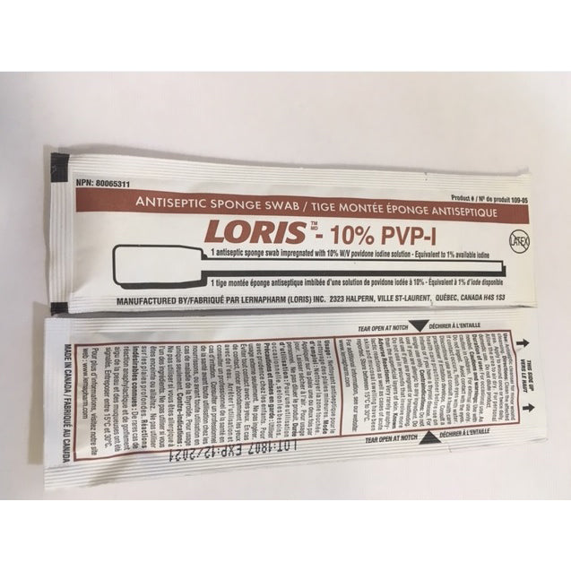 Loris 10% Povidone-iodine Antiseptic Swabstick