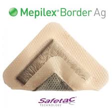 Mepilex Border Dressing AG Size 10cm X 20cm — 10×20cm / 10cm