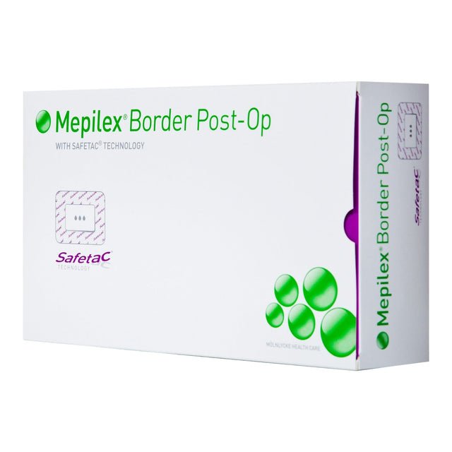 BX/10 DRESSING MEPILEX POST OP, SIZE 9CM X 10CM.