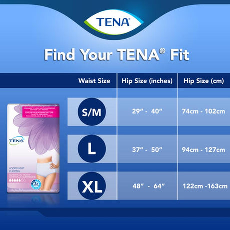 SCA 54285 TENA® Women™ Super Plus Heavy Protective Incontinence Underwear, Super Absorbency, Small/Medium