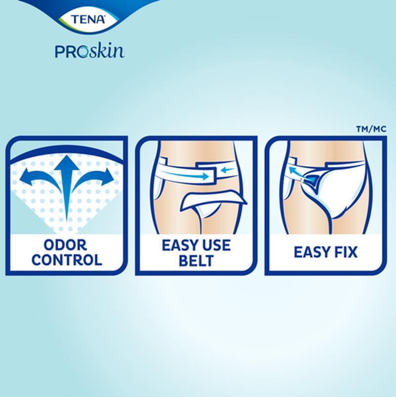 SCA 67804 TENA® ProSkin™ Flex Super Brief, Maximum Absorbency, Size 8/Small
