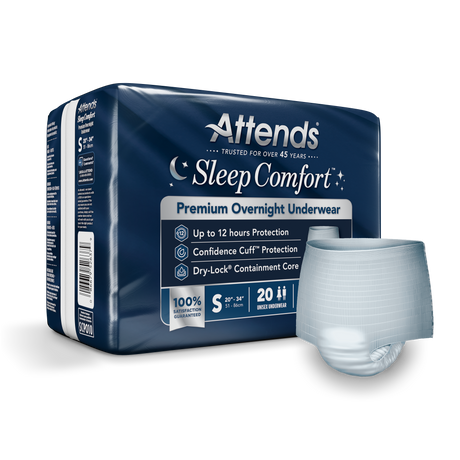Attends Sleep Comfort™ Premium Overnight Underwear - Small