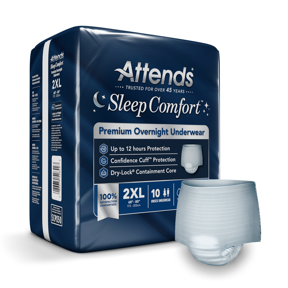 Attends Sleep Comfort™ Premium Overnight Underwear - 2XL