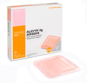 BX/10 ALLEVYN AG ADHESIVE DRESSING, SIZE 17.5CM X 17.5CM - 17.5×17.5cm / 17.5cm