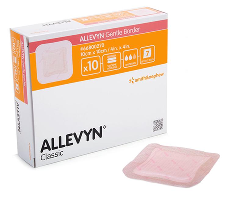 SNU 66800272 BX/10 ALLEVYN GENTLE BORDER DRESSING, SIZE 12.5CM X 12.5CM