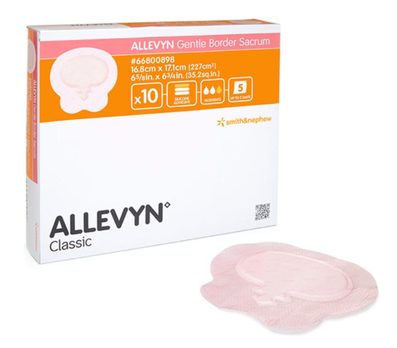 BX/10 ALLEVYN GENTLE BORDER SACRUM, SIZE 16.8CM X 17.1CM - 16.8×17.1cm / 16.8cm