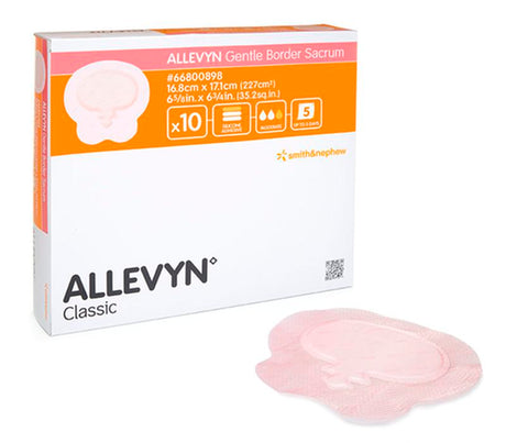 BX/10 ALLEVYN GENTLE BORDER SACRUM, SIZE 16.8CM X 17.1CM - 16.8×17.1cm / 16.8cm