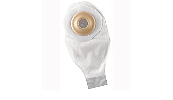 SQU 175784 BX/5 ACTIVELIFE FLEXIBLE DURAHESIVE CONVEX 1-PIECE DRAINABLE POUCH, TRANSPARENT, PRE-CUT 45MM (1 3/4") 12" LENGTH
