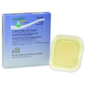 BX/5 DUODERM SIGNAL CGF HYDROCOLLOID DRESSING, STERILE, 14CM X 14CM (6IN X 6IN) - 14×14cm / 6×6in