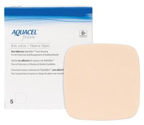 Aquacel Non-Adhesive Foam Dressing, 6in x 6in (15cm x 15cm)