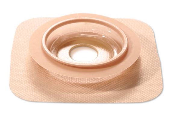 SQU 421638 BX/10 NATURA DURAHESIVE, CONVEX, ACCORDION FLANGE, CUT TO FIT UPTO 1 3/4N (45MM), ACRYLIC COLLAR, SMALL.