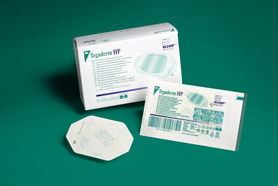3M 9534HP Tegaderm HP Transparent Dressing - 2(3/8)" x 2(3/4)", Box of 100 dressings - 7cm