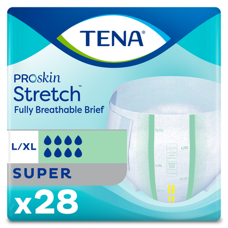 TENA ProSkin Stretch Super Incontinence Brief, Heavy Absorbency