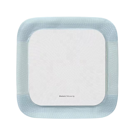 Biatain Silicone AG Foam Dressing 7" X 7" (17.5 CM X 17.5cm) — 17.5×17.5cm / 17.5cm