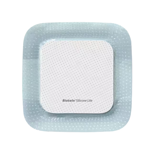 BX/10 BIATAIN LITE SILICONE FOAM DRESSING, SIZE 4IN X 4IN (10CM X 10CM) - 10×10cm / 4×4in